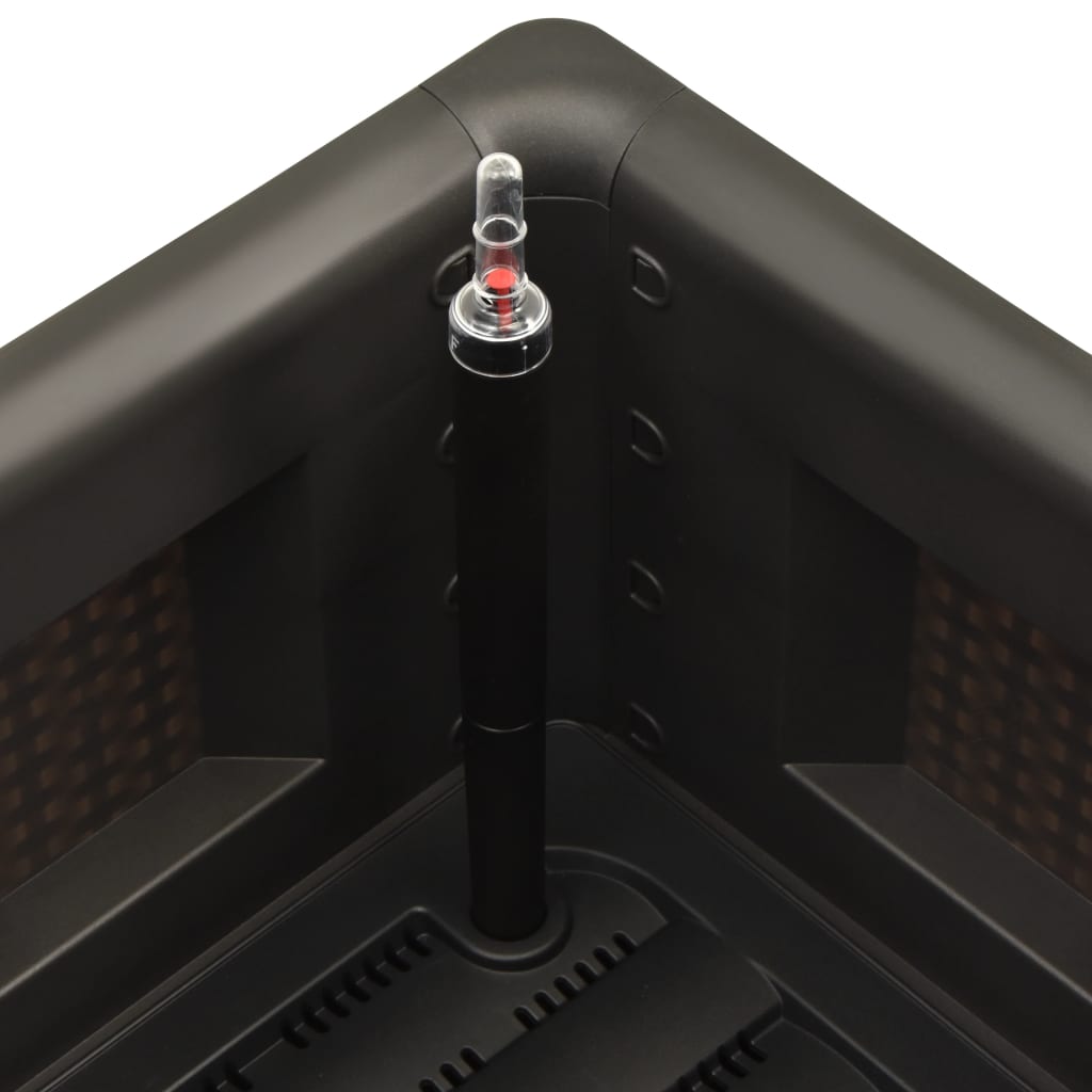 Plantenbak hoog zelfbewateringssysteem 100x43x33 cm antraciet 100 x 43 x 33 cm Antraciet