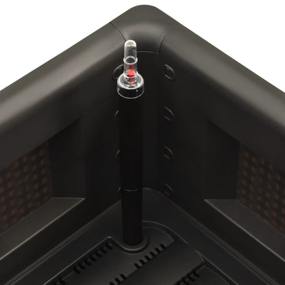 Plantenbak hoog zelfbewateringssysteem 100x43x33 cm antraciet 100 x 43 x 33 cm Antraciet