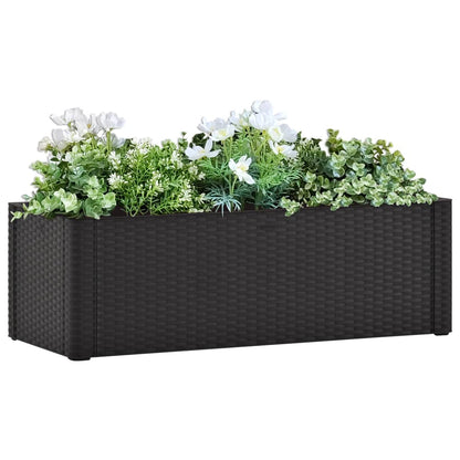 Plantenbak hoog zelfbewateringssysteem 100x43x33 cm antraciet 100 x 43 x 33 cm Antraciet