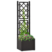 Plantenbak hoog 43x43x142 cm antraciet zelfbewaterend