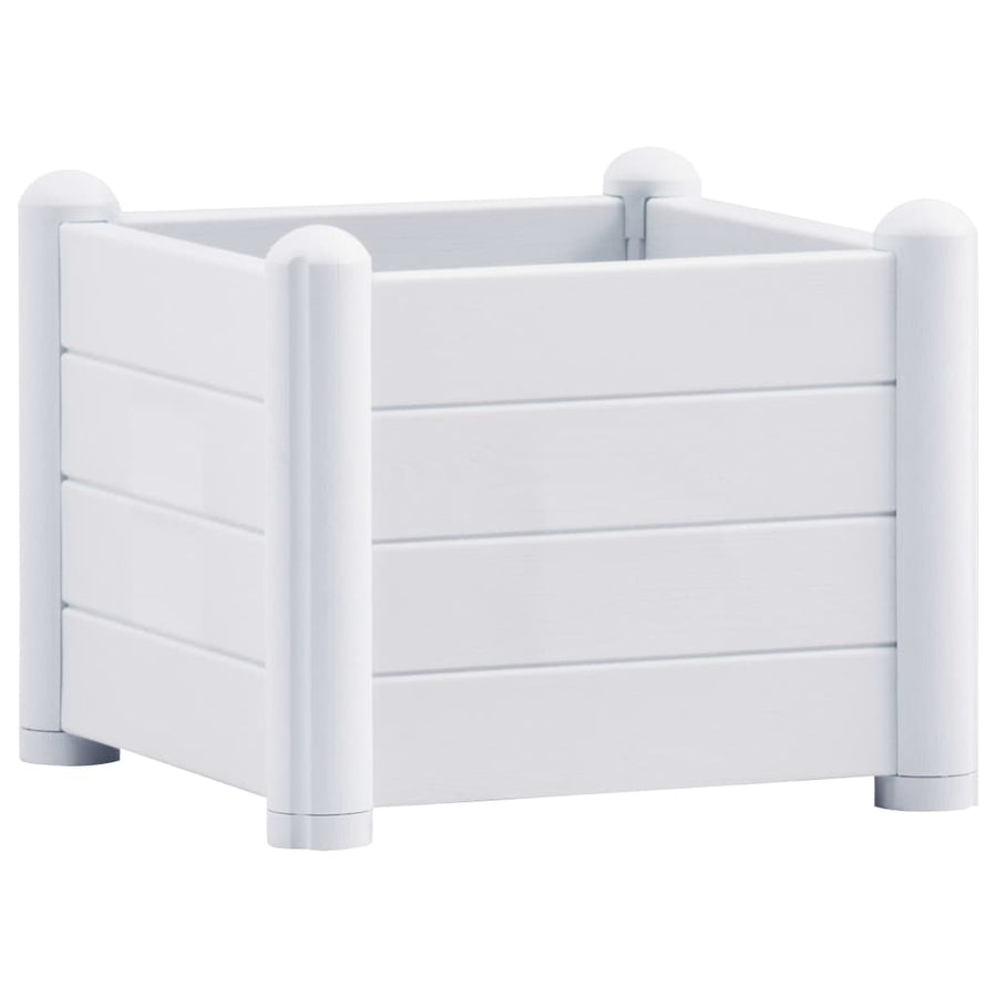 Plantenbak Verhoogd Pp 43 x 43 x 35 cm Wit