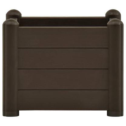 Plantenbak verhoogd 43x43x35 cm PP mokka 43 x 43 x 35 cm Mokka