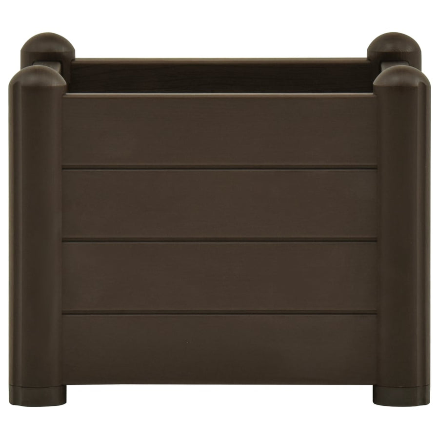 Plantenbak verhoogd 43x43x35 cm PP mokka 43 x 43 x 35 cm Mokka