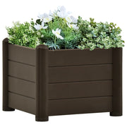 Plantenbak verhoogd 43x43x35 cm mokka PP