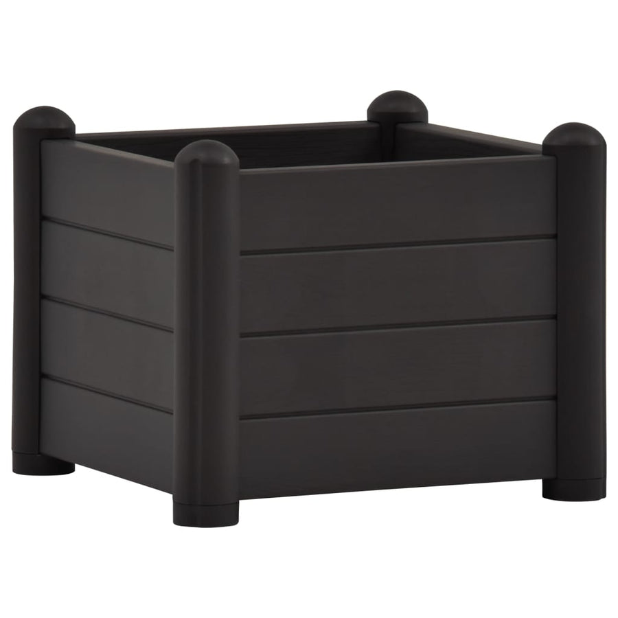 Plantenbak Verhoogd Pp 43 x 43 x 35 cm Antraciet