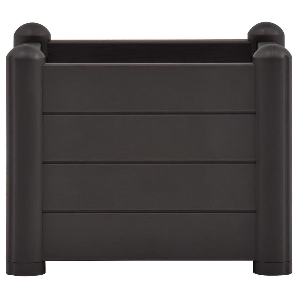 Plantenbak Verhoogd Pp 43 x 43 x 35 cm Antraciet