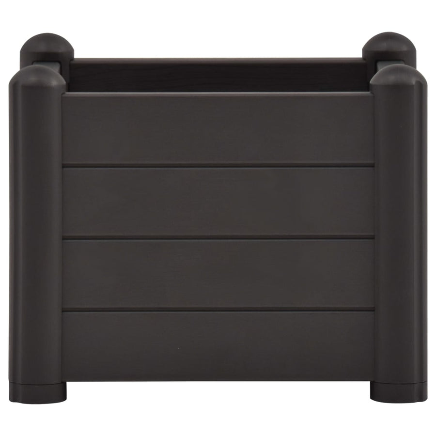 Plantenbak Verhoogd Pp 43 x 43 x 35 cm Antraciet