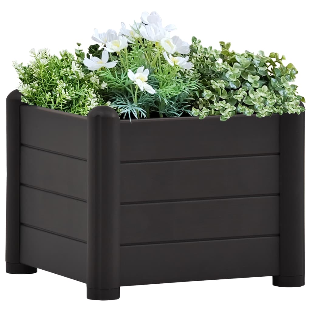 Plantenbak Verhoogd Pp 43 x 43 x 35 cm Antraciet