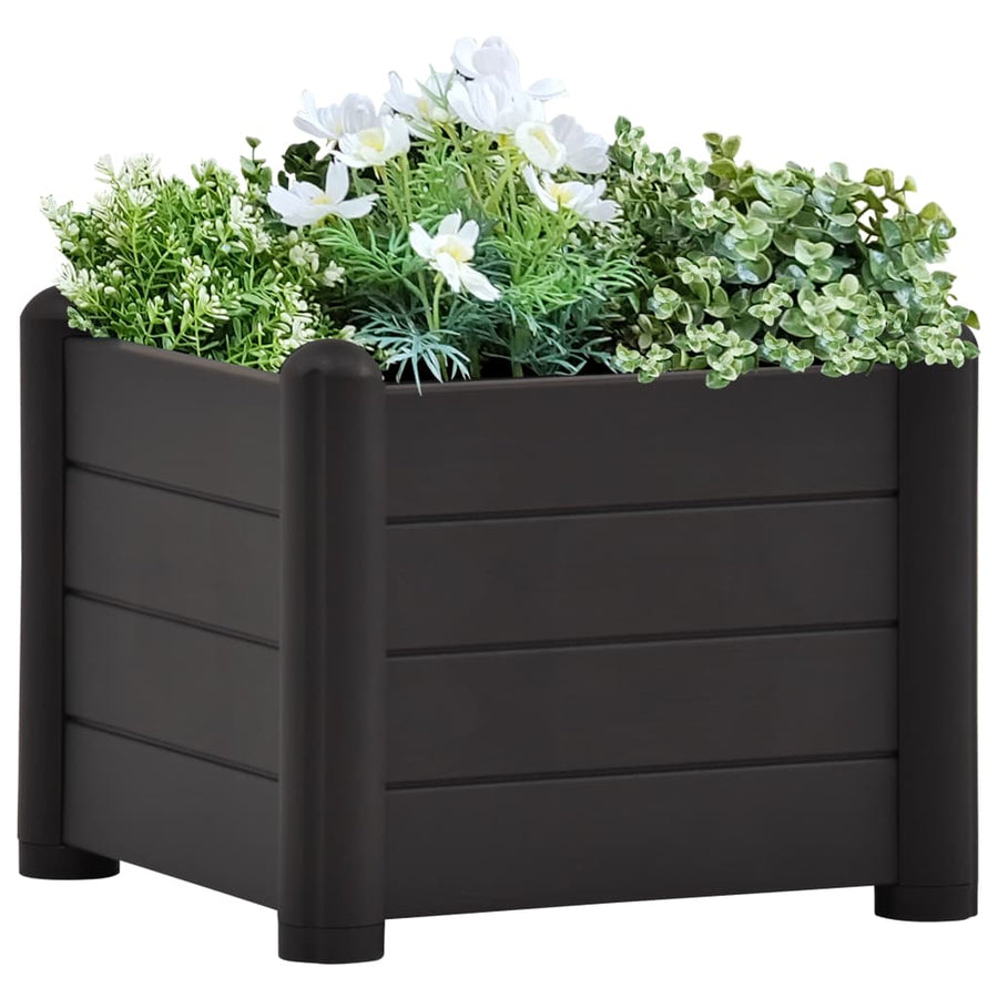 Plantenbak Verhoogd Pp 43 x 43 x 35 cm Antraciet