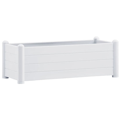 Plantenbak verhoogd 100x43x35 cm PP wit 100 x 43 x 35 cm Wit