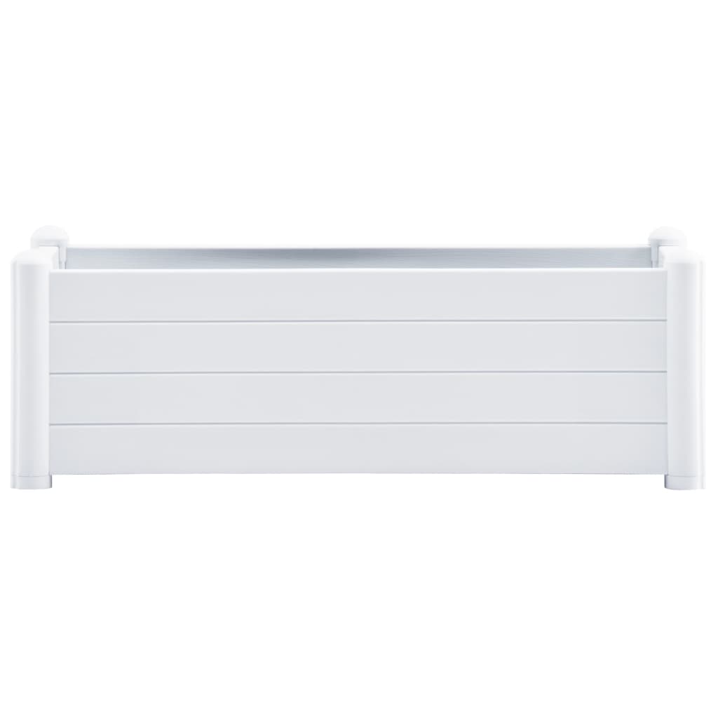 Plantenbak verhoogd 100x43x35 cm PP wit 100 x 43 x 35 cm Wit