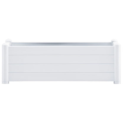 Plantenbak verhoogd 100x43x35 cm PP wit 100 x 43 x 35 cm Wit