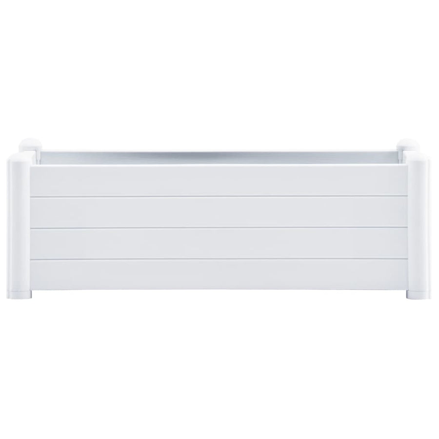Plantenbak verhoogd 100x43x35 cm PP wit 100 x 43 x 35 cm Wit