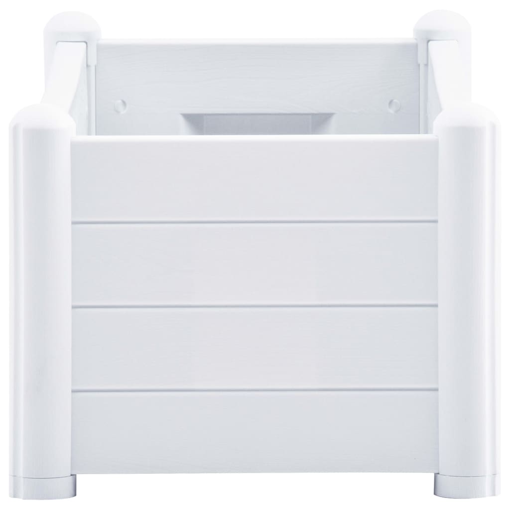 Plantenbak verhoogd 100x43x35 cm PP wit 100 x 43 x 35 cm Wit