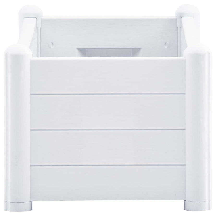 Plantenbak verhoogd 100x43x35 cm PP wit 100 x 43 x 35 cm Wit