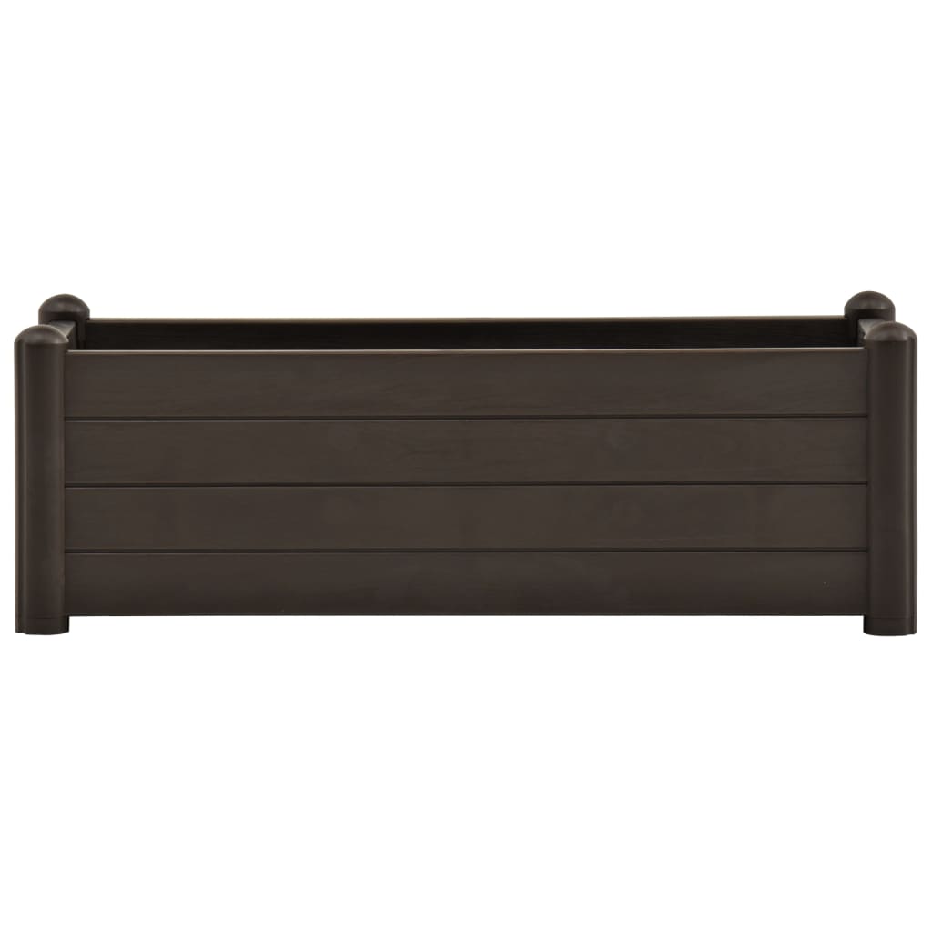 Plantenbak verhoogd 100x43x35 cm PP mokka 100 x 43 x 35 cm Mokka