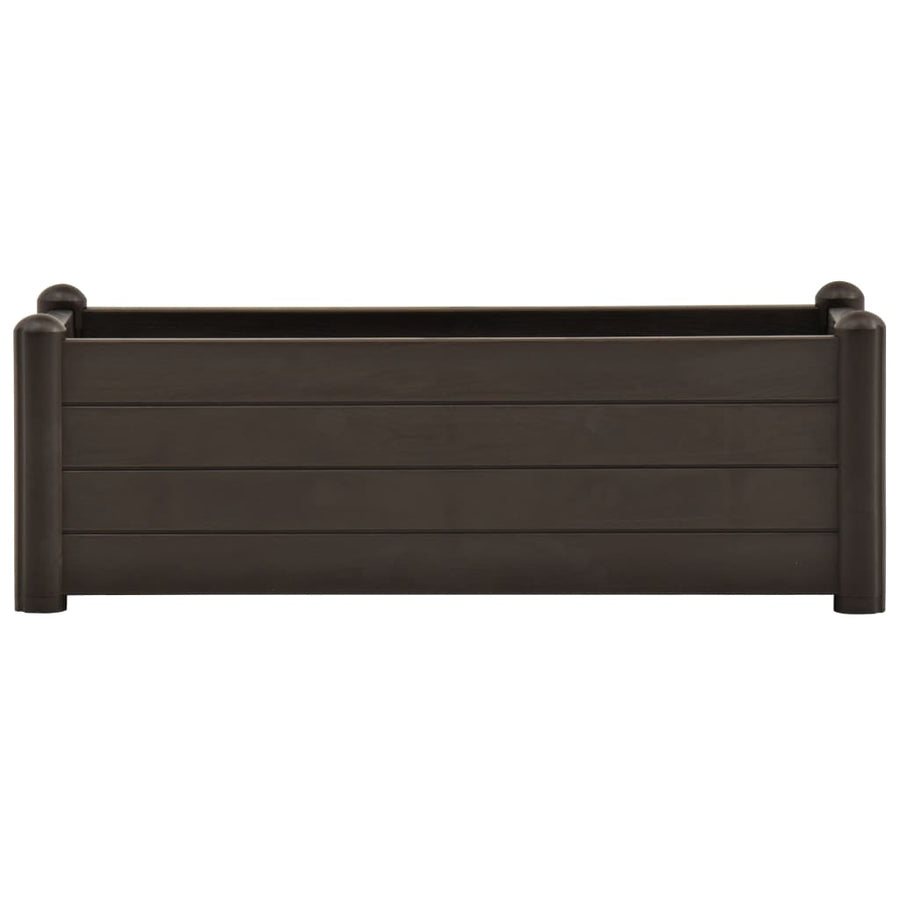 Plantenbak verhoogd 100x43x35 cm PP mokka 100 x 43 x 35 cm Mokka