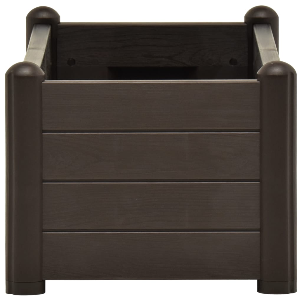 Plantenbak verhoogd 100x43x35 cm PP mokka 100 x 43 x 35 cm Mokka
