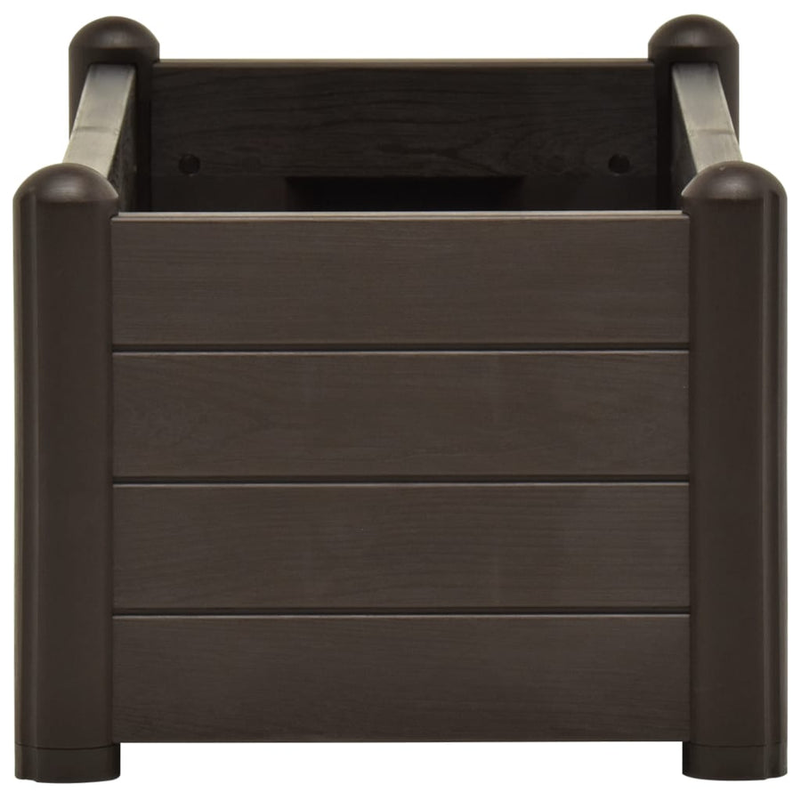 Plantenbak verhoogd 100x43x35 cm PP mokka 100 x 43 x 35 cm Mokka
