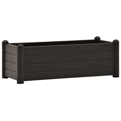 Plantenbak verhoogd 100x43x35 cm PP antraciet 100 x 43 x 35 cm Antraciet