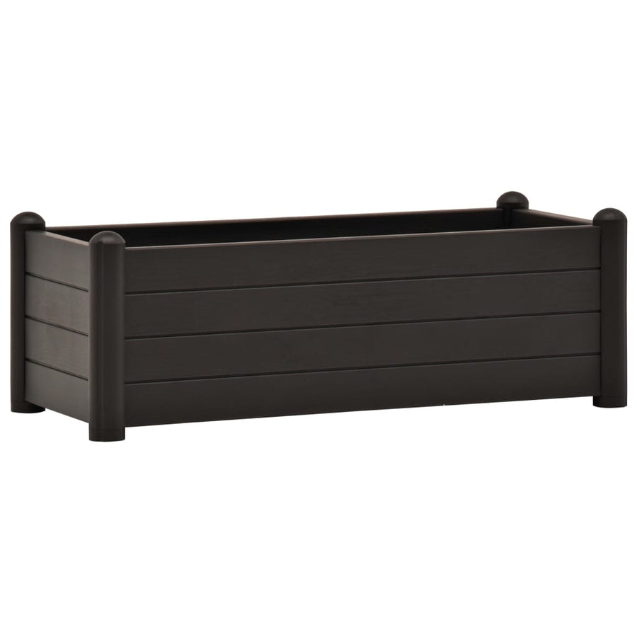 Plantenbak verhoogd 100x43x35 cm PP antraciet 100 x 43 x 35 cm Antraciet