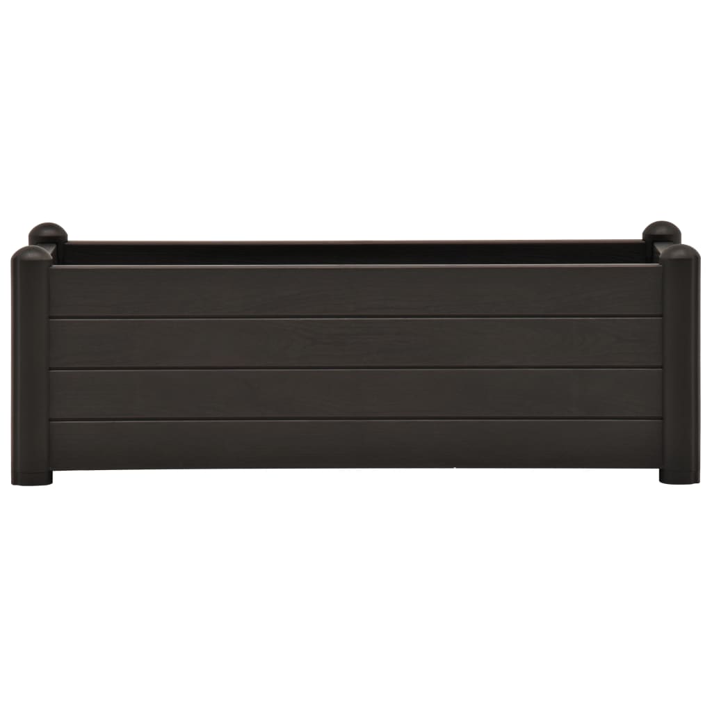 Plantenbak verhoogd 100x43x35 cm PP antraciet 100 x 43 x 35 cm Antraciet