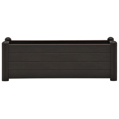 Plantenbak verhoogd 100x43x35 cm PP antraciet 100 x 43 x 35 cm Antraciet