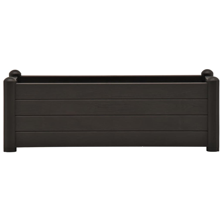 Plantenbak verhoogd 100x43x35 cm PP antraciet 100 x 43 x 35 cm Antraciet