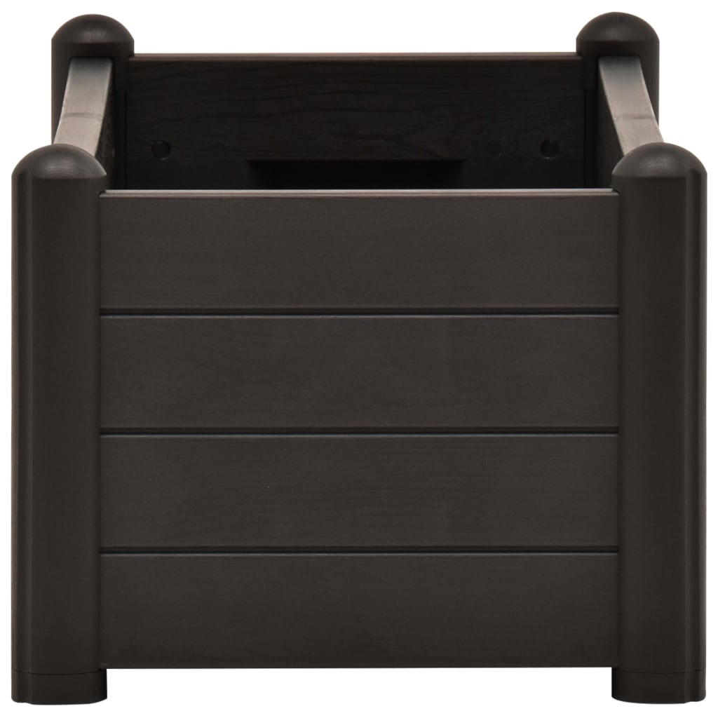 Plantenbak verhoogd 100x43x35 cm PP antraciet 100 x 43 x 35 cm Antraciet