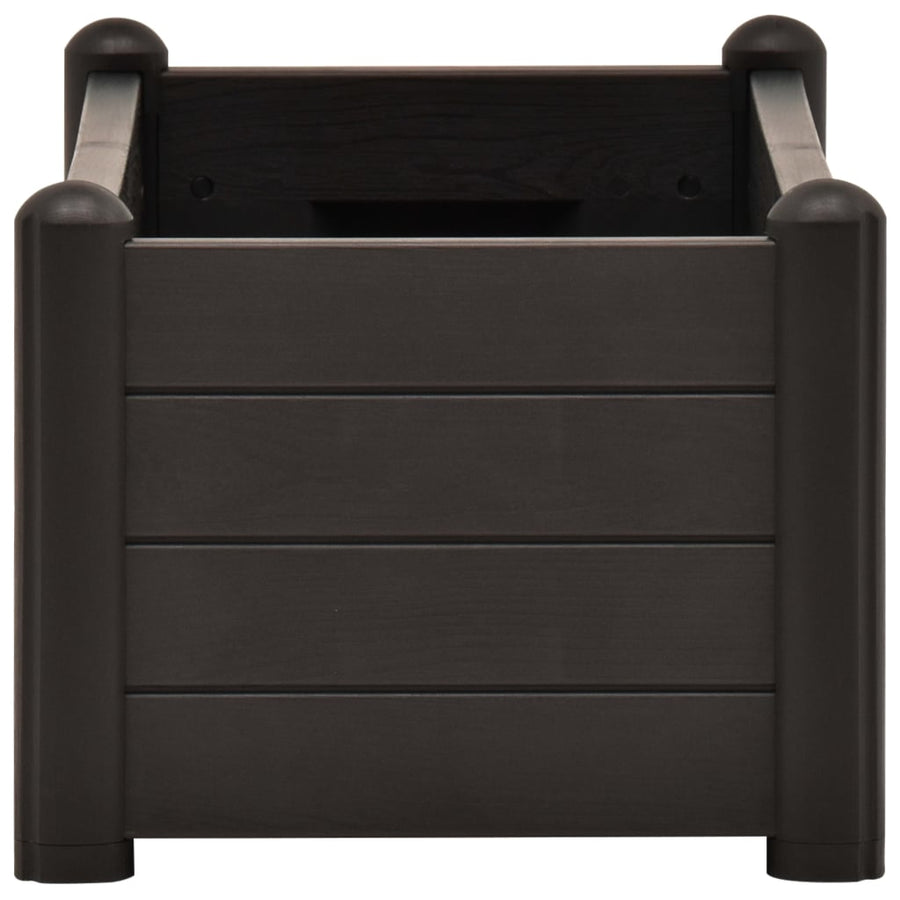 Plantenbak verhoogd 100x43x35 cm PP antraciet 100 x 43 x 35 cm Antraciet