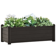 Plantenbak verhoogd 100x43x35 cm PP antraciet 100 x 43 x 35 cm Antraciet