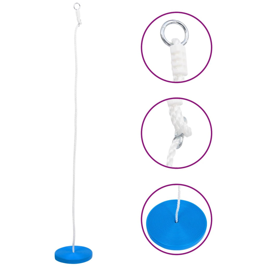 Schotelschommel 180 Cm Blauw