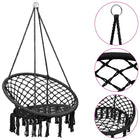 Hangstoel 80 cm antraciet