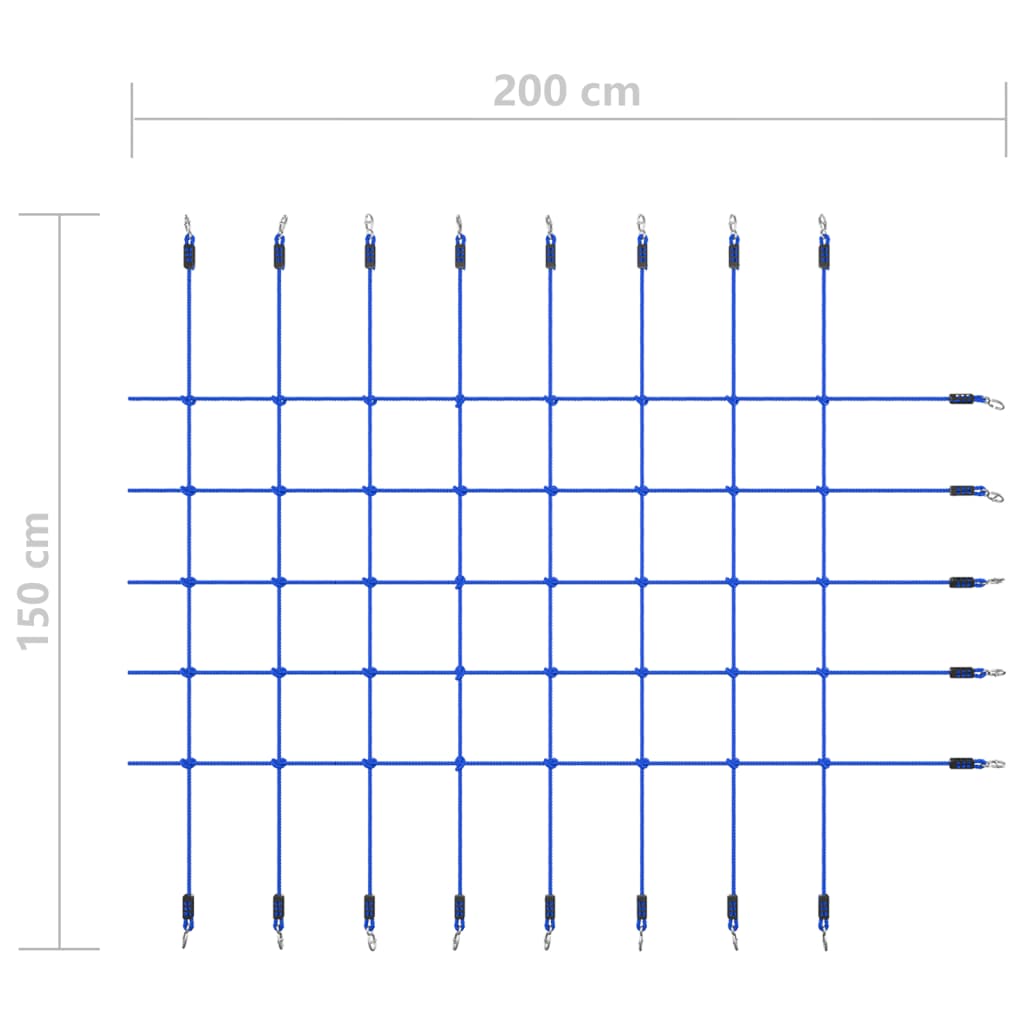 Klimnet 200X150 Cm Blauw