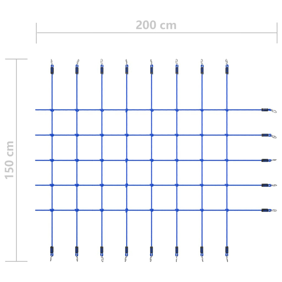 Klimnet 200X150 Cm Blauw