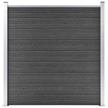 Schuttingpaneel 180X186 Cm Hkc Zwart
