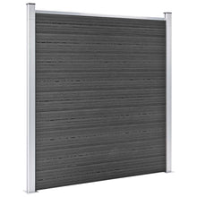 Schuttingpaneel 180X186 Cm Hkc Zwart