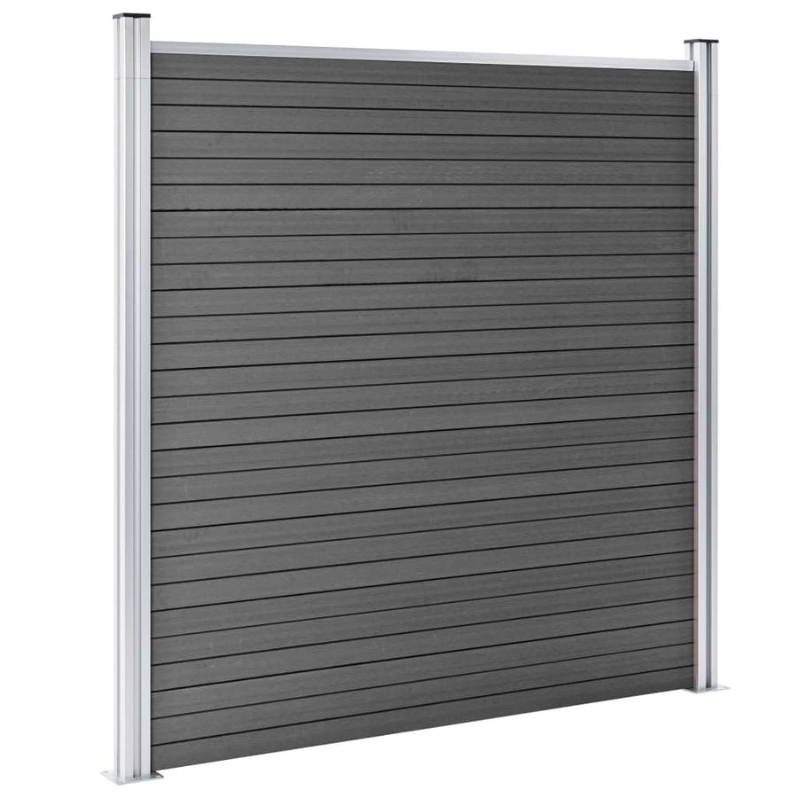 Schuttingpaneel 180X186 Cm Hkc Zwart