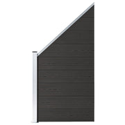Schuttingpaneel 95x105-180 cm HKC zwart