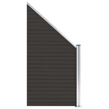 Schuttingpaneel 95x(105-180) cm HKC zwart Zwart