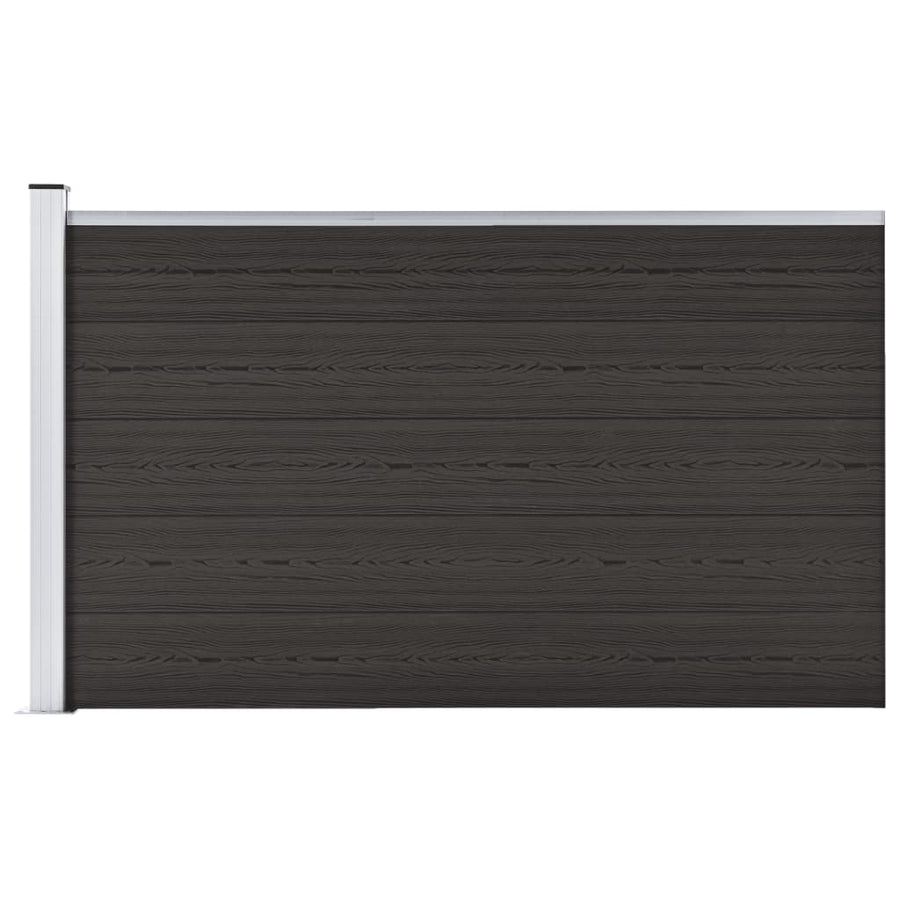 Schuttingpaneel 175x105 cm HKC zwart Zwart