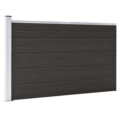 Schuttingpaneel 175x105 cm HKC zwart Zwart
