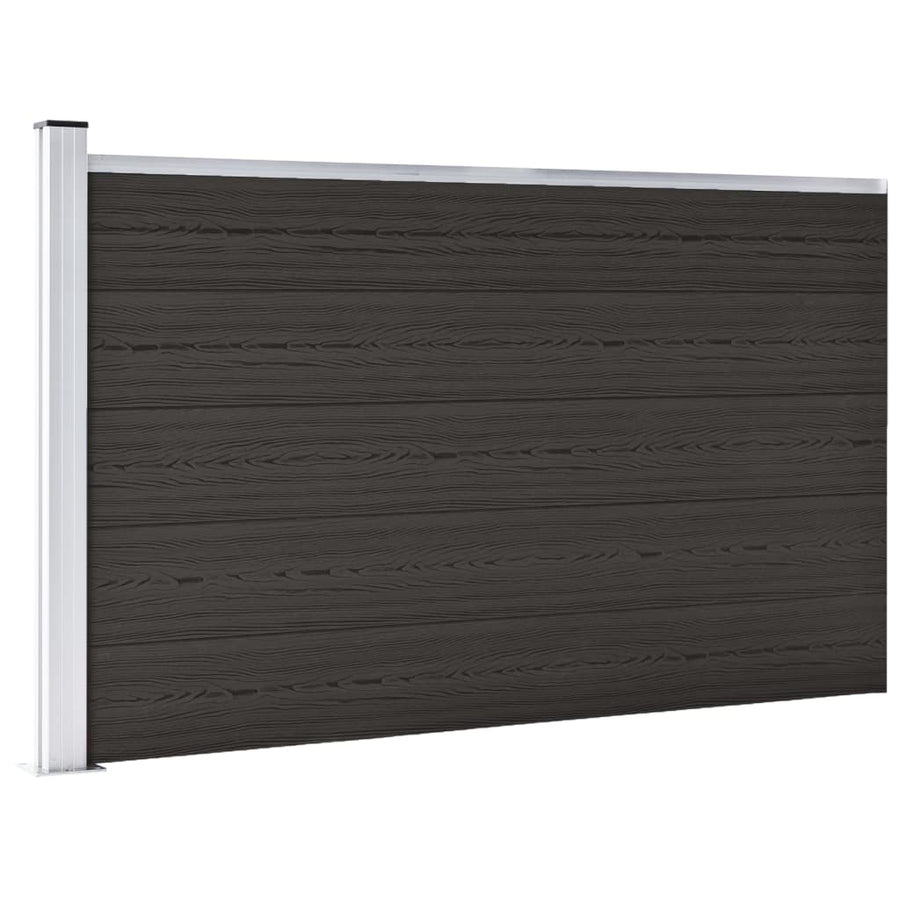 Schuttingpaneel 175x105 cm HKC zwart Zwart