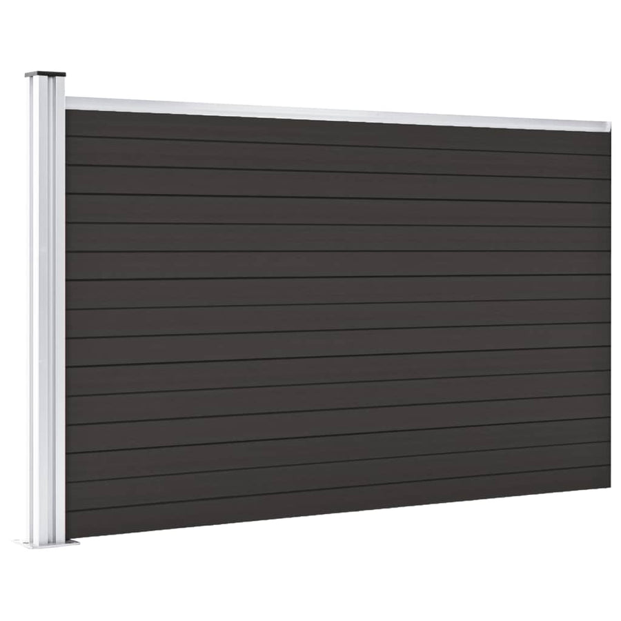 Schuttingpaneel 175x105 cm HKC zwart Zwart