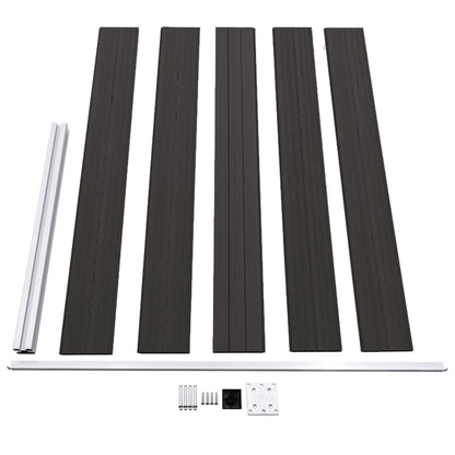 Schuttingpaneel 175x105 cm HKC zwart Zwart