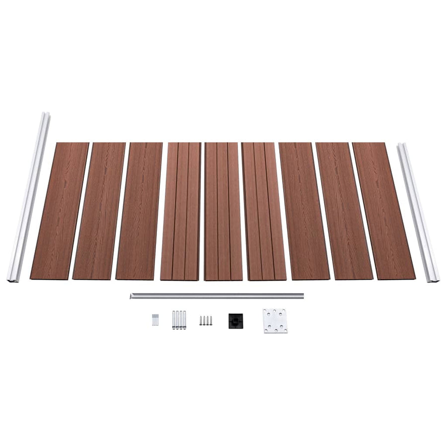 Schuttingpaneel 95X86 Cm Hkc Bruin