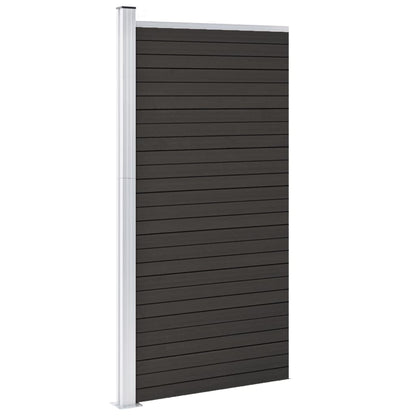 Schuttingpaneel 95x186 cm HKC grijs Grijs