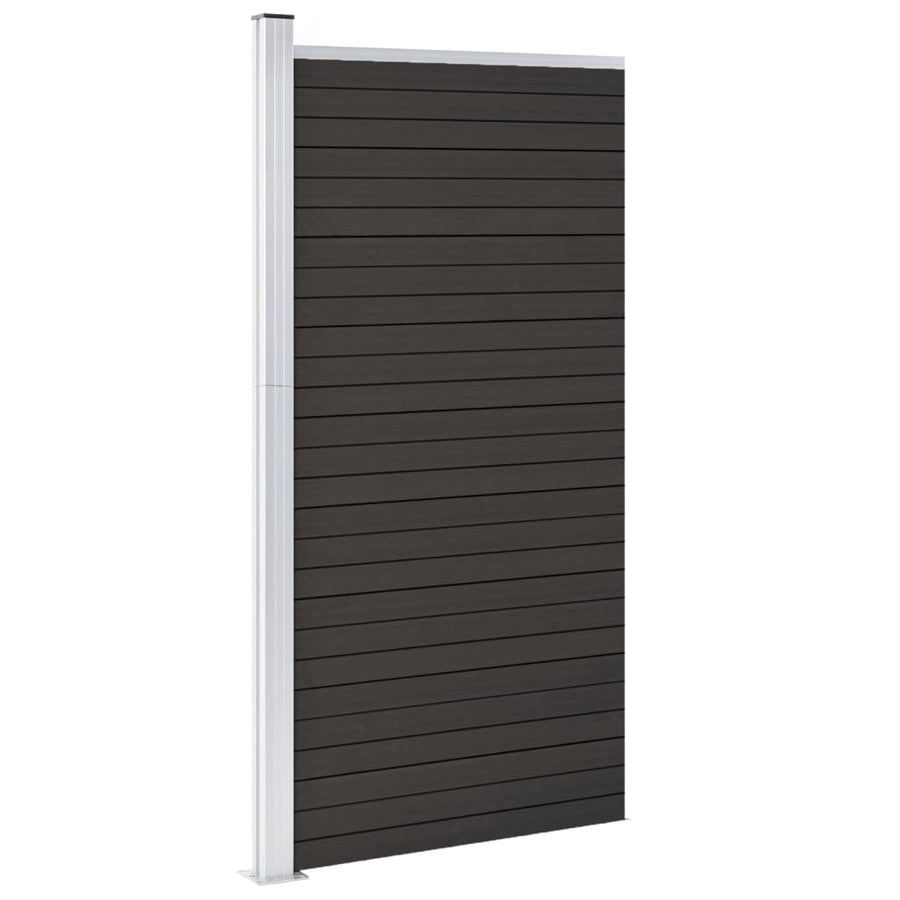 Schuttingpaneel 95x186 cm HKC grijs Grijs