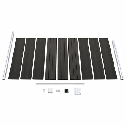 Schuttingpaneel 95x186 cm HKC grijs Grijs