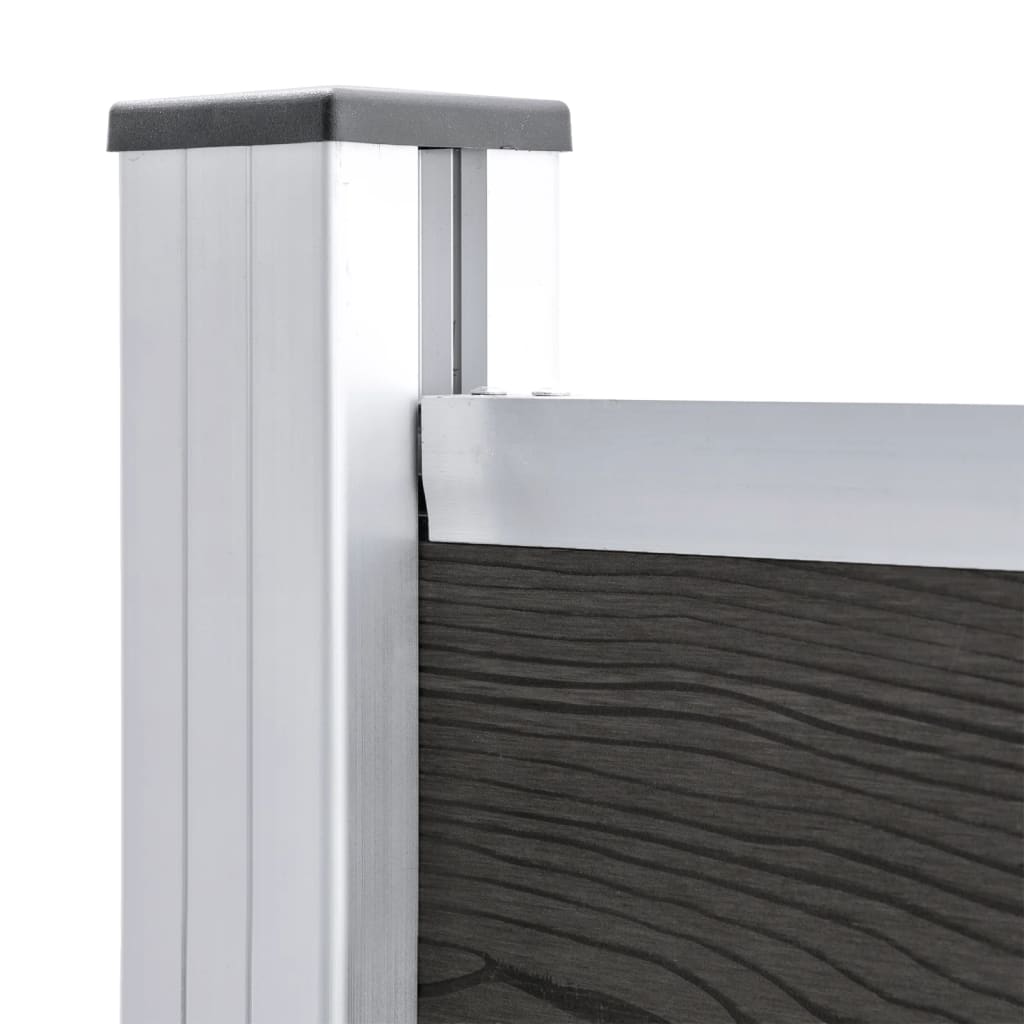 Schuttingpaneel 95x186 cm HKC grijs Grijs
